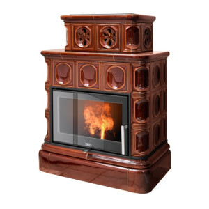 Karelie exclusive s kachľovým soklom - hnedá