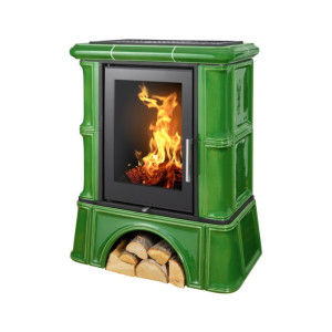 Bavaria s kachľovým soklom exclusive - moosgrün